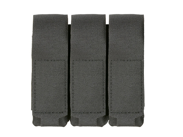 Triple Laser-Cut Pistol Magazine Pouch with Flap
