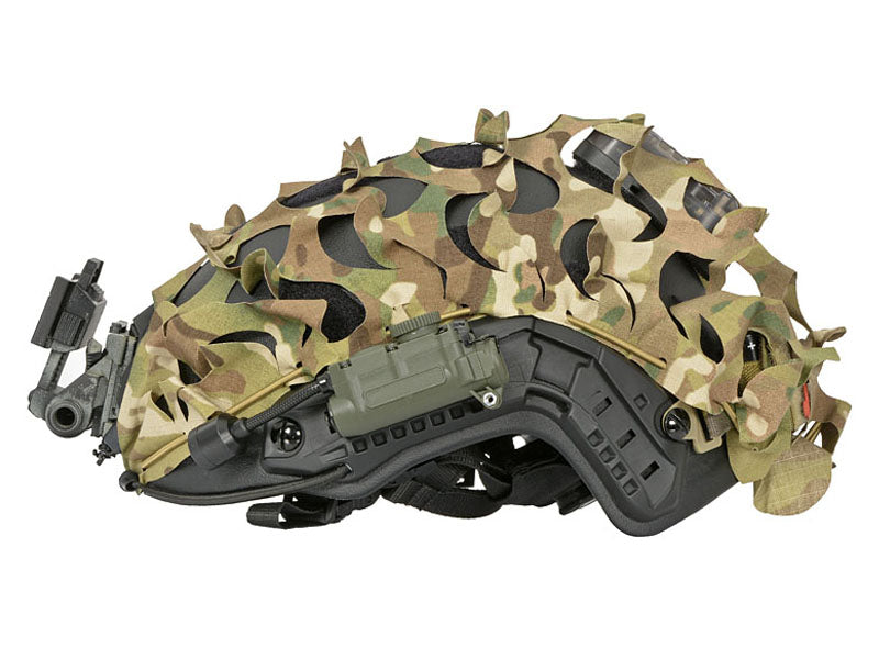 3D Laser-Cut Camouflage Cover for High-Cut Helmet - Multicamo