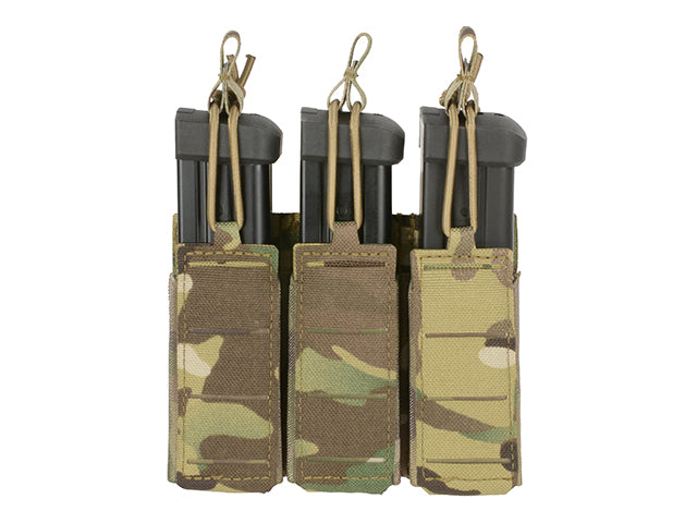 Triple Elastic Pistol Magazine Pouch Laser-cut - Multicamo