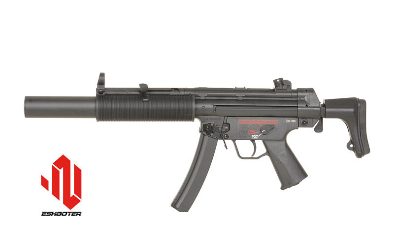Licenseret H&K MP5SD6 CM.041SD6 Replica med Eshooter ETU, GEN-2