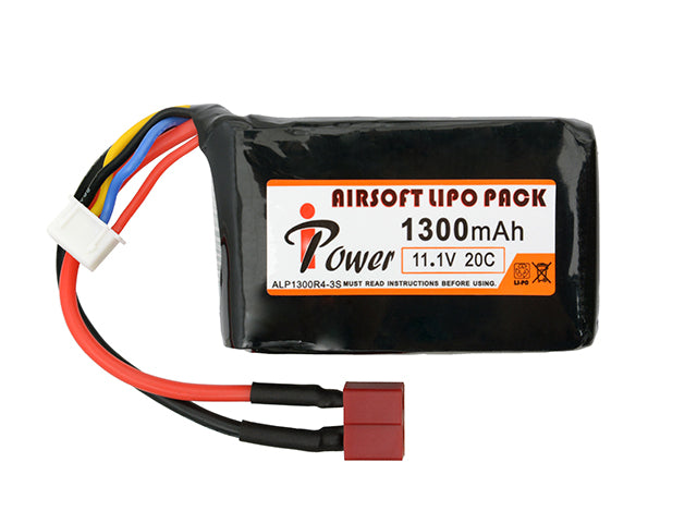 Batteri LiPo 1300mAh 11,1V 20C - Deans