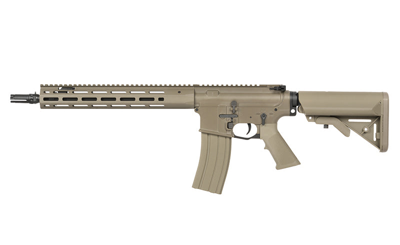 WE13 DSG 13" M4/AR-15 Knight's Armament Airsoft Riffel, 50 RPS, ETU - Tan