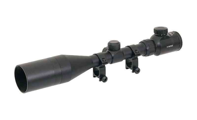 Scope 3-9x50E with lighted cross