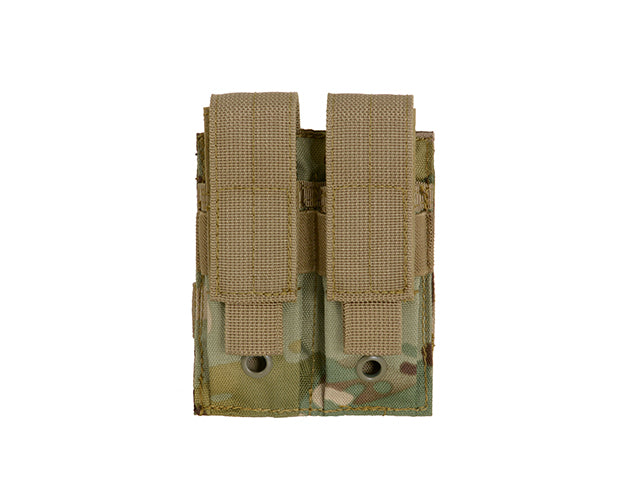 Double pouch for pistol magazines - multicamo