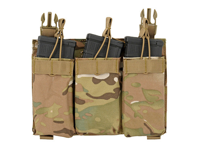 Buckle Up Triple 5.56 Pouch Panel - Multicamo