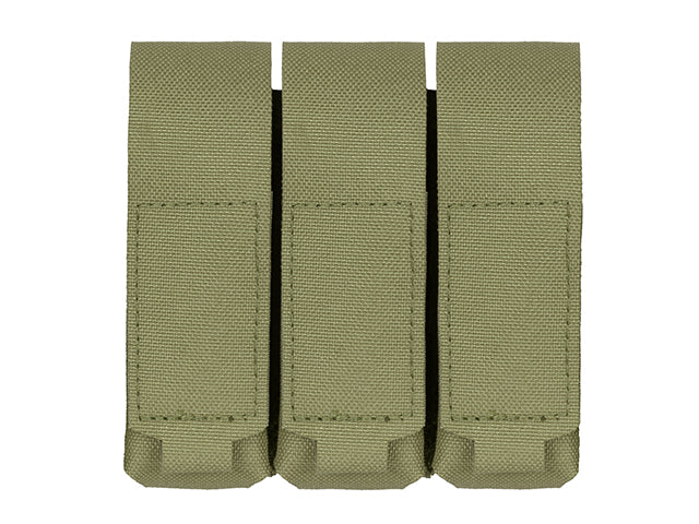 Triple Laser-Cut Pistol Magazine Pouch with Flap