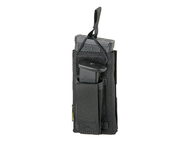 5.56/9mm Open Top Enkelt Magasin Combo Lomme - Sort