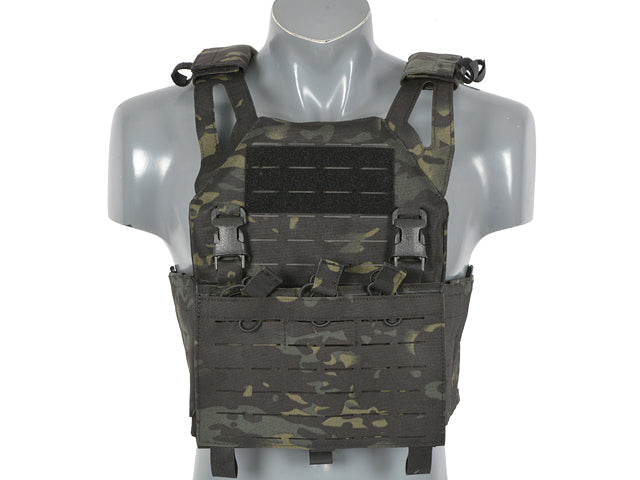 Laser-Cut “Buckle Up" Operator Plate Carrier with AR15/AK Magazine Pouch — MB