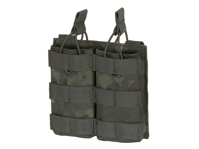 Modular Open Top Double MAG Pouch For 5.56 - Multicamo Black