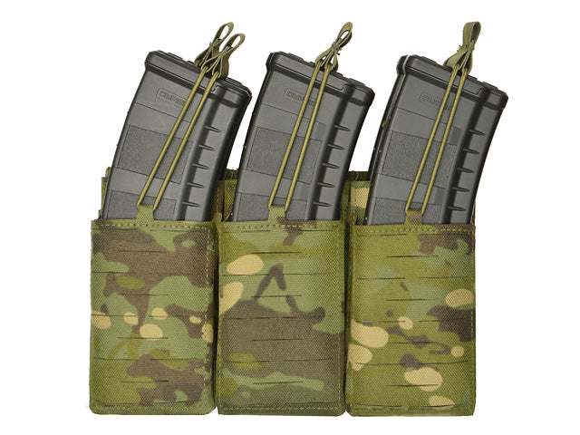 Laser-Cut Panel with 6 AR15/AK Magazine Pouches - MT