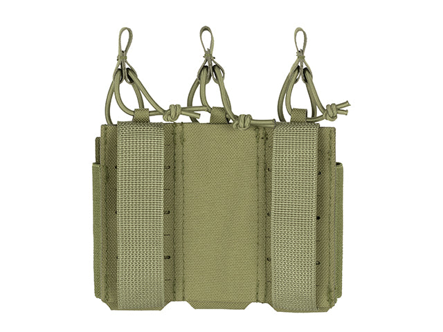 Triple Elastic Pistol Magazine Pouch Laser-cut