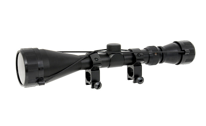 Scope 3-9x50 with high mount rings