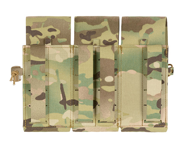 Triple Pouch for 6 AR15 Magazines, Laser Cut - Multicamo