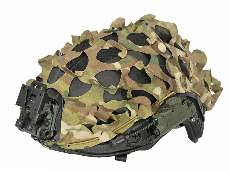 3D Laser-Cut Camouflage Cover for High-Cut Helmet - Multicamo