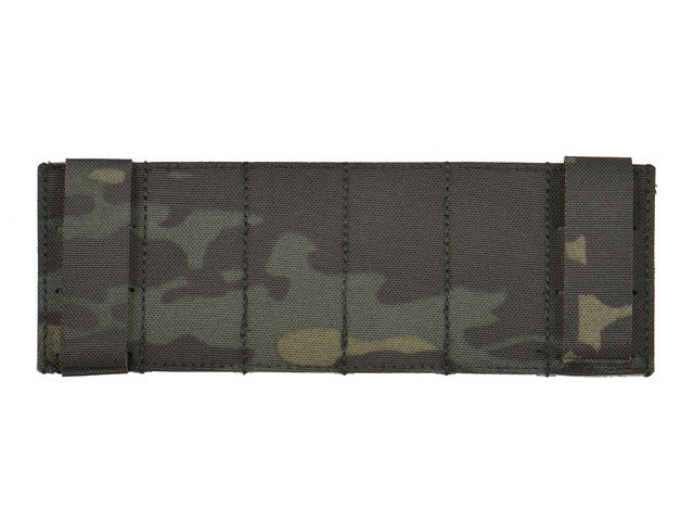 MOLLE Panel 6x3 for chest rig harness LASER CUT - Multicamo Black