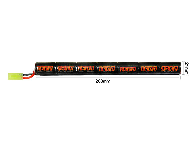 8,4V 1600mAh Ni-MH Stick Type Batteri