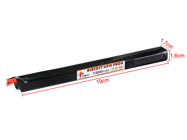 Batteri LiPo 1200mAh 11,1V 20C - Deans