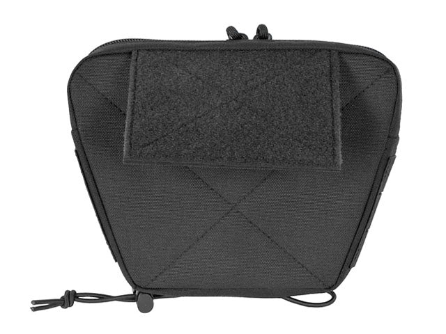 Laser Cut Lower Accessory Utility Pocket with Shockcords for Tourniquet - Black