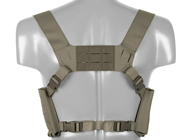 Chest Rig with Two Pouches for 6 AR / AK Magazines, Laser Cut