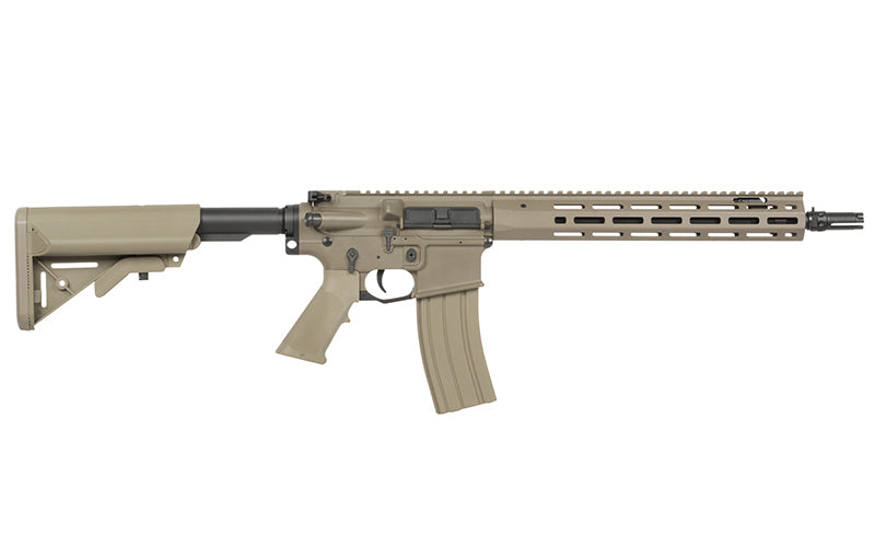 WE13 13" M4/AR-15 Knight's Armament Airsoft Riffel, 30 RPS, ETU - Tan