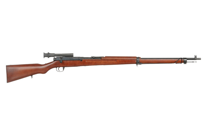 Type 97 bolt-action airsoft riffel - ægte træ