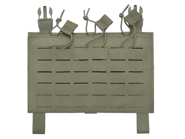 Buckle Up Low Profile Laser-Cut Panel for 3x AR15 / AK Magazines - Ranger Green