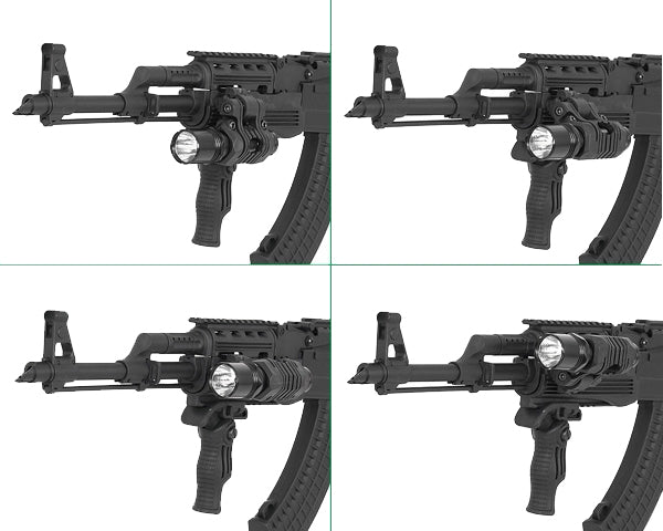 5-positions 1" Flashlight Montage - Sort