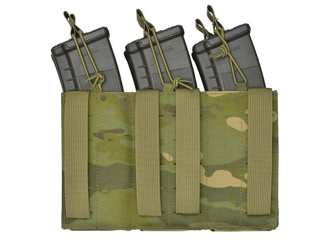 Laser-Cut Panel with 6 AR15/AK Magazine Pouches - MT