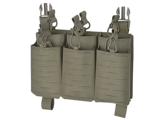 Laser-Cut Buckle Up Panel for 6 AR15 / AK Magazines - Ranger Green
