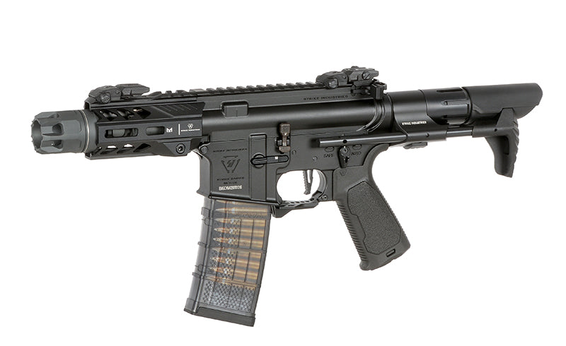 Strike Industries 4" Raider PDW CGS Lightning Serie GBBR Replica - Sort