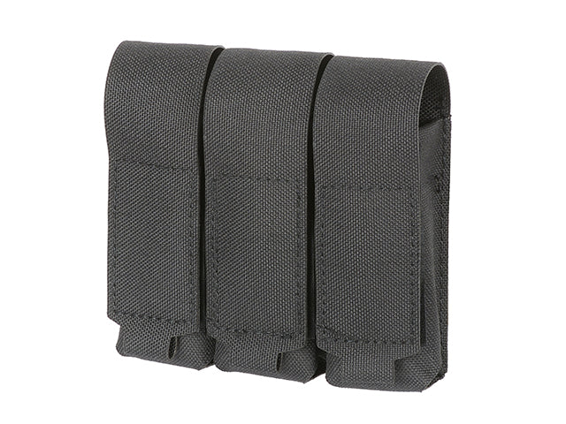 Triple Laser-Cut Pistol Magazine Pouch with Flap