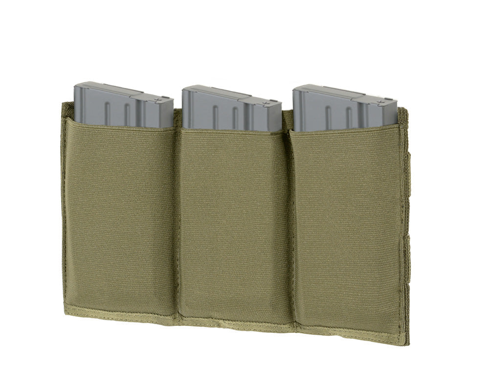 Elastic Triple SR25/M14/SCAR-H Magazine Pouch - Olive