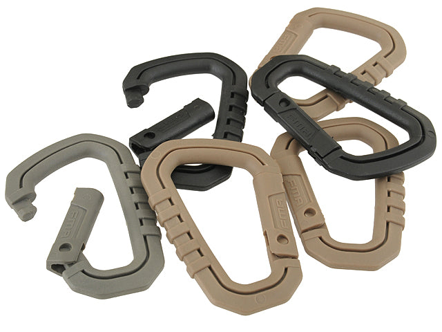 Nylon carabiner Set - FOLIAGE GREEN -3pcs