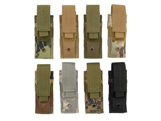 Single pouch for pistol magazines