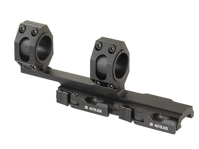 25-30mm One Piece Riffel Kikkertsigte Montage QD - Sort