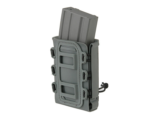 Soft Shell Rifle 5,56 Mag Pouch with MOLLE Clips - Wolf Gray
