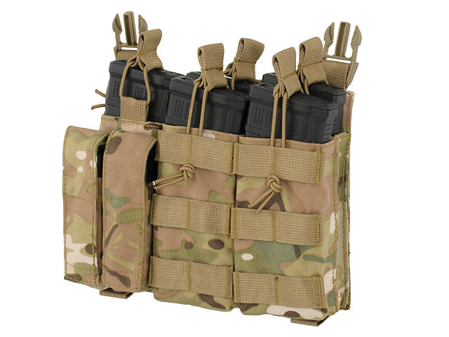 Buckle Up Triple 5.56/Pistol Pouch Panel - MC