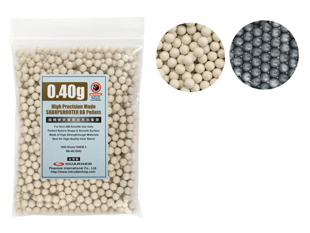 High Precision Made 0.40g BB Pellets (1000 rounds, Bag)