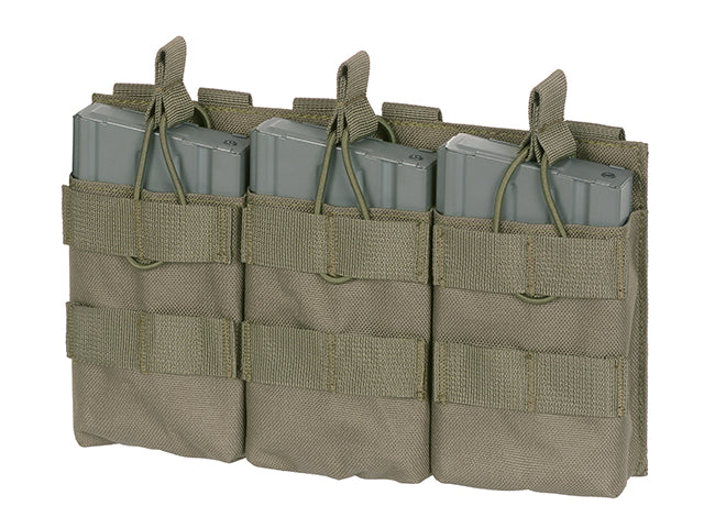 Open triple magazine pouch 7.62 - Ranger Green