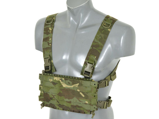Chest Rig COMPACT - Buckle-up, MOLLE Laser Cut - Multicamo Tropic