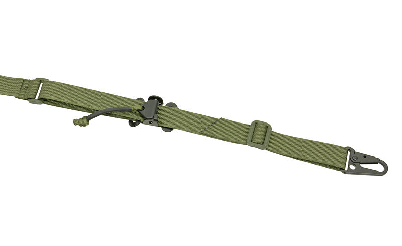 Two-point tactical sling with quick adjustment