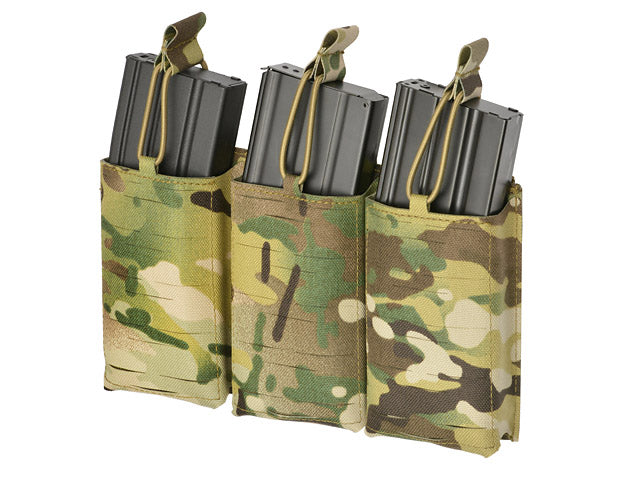 Laser-Cut Panel with 3 AR15 Magazine Pouches - Multicamo