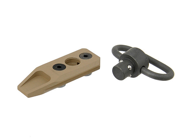 Quick Detachable Sling Mount w/swivel for Key-Mod handguard - DE