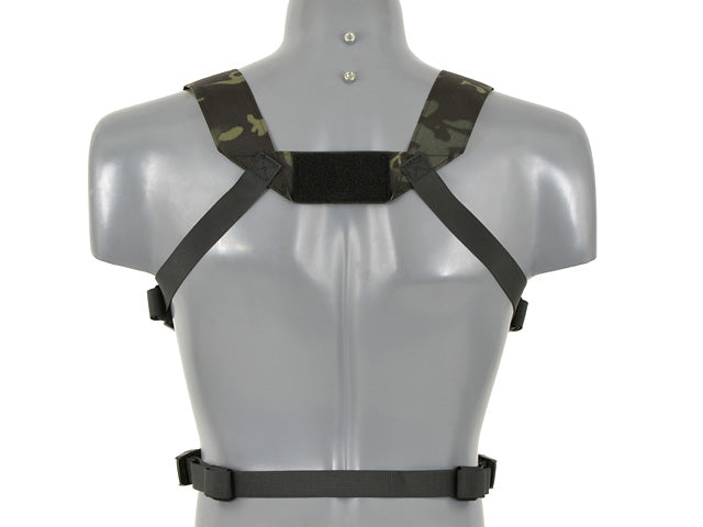 Lightweight Laser-Cut Chest Rig - Multicamo Black