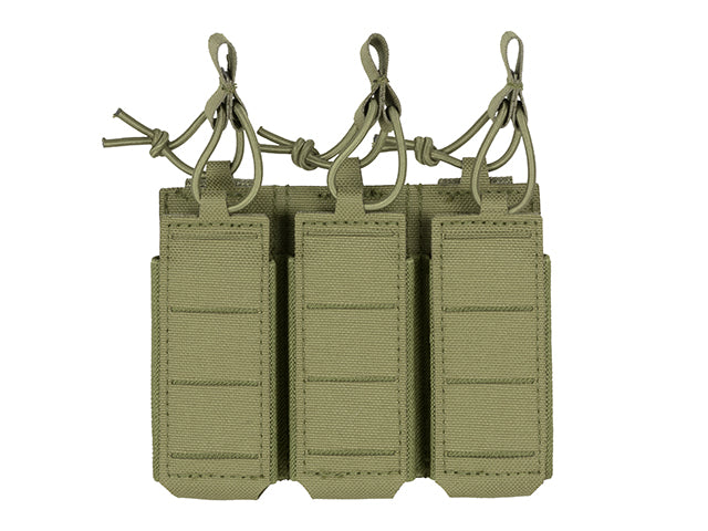Triple Elastic Pistol Magazine Pouch Laser-cut
