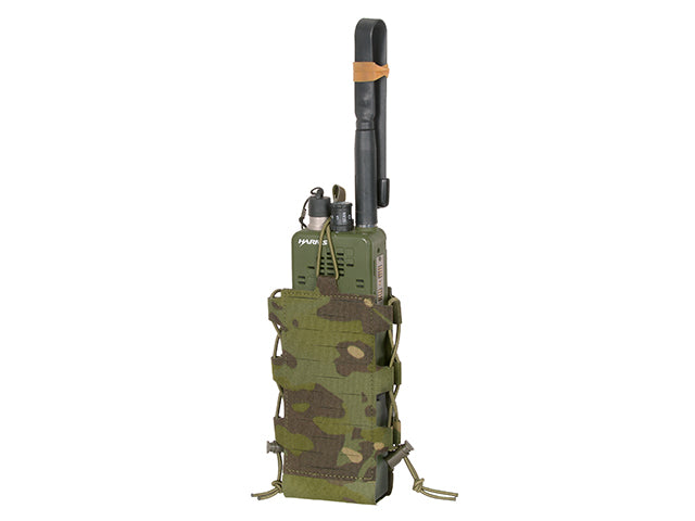 Laser Cut Adjustable Radio / Bottle Pouch with Shockcord - Multicamo Tropic