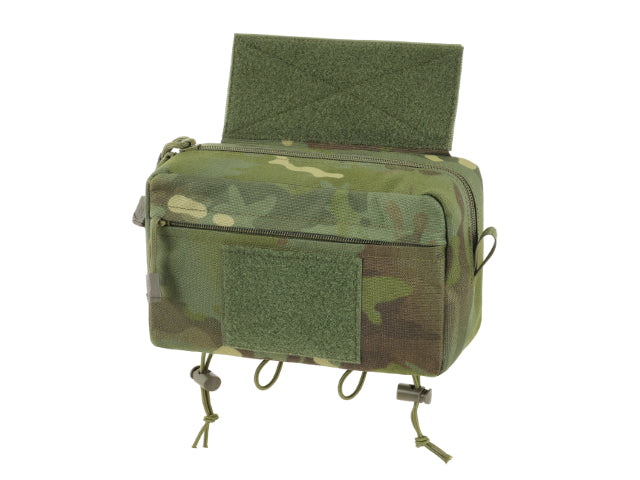 Two-Pocket Utility Pouch with Mounting Panel, Laser Cut - Multicamo Tropic