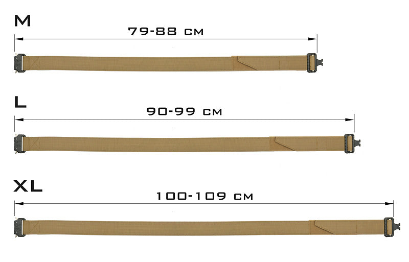 Rigid belt XL with QD buckle
