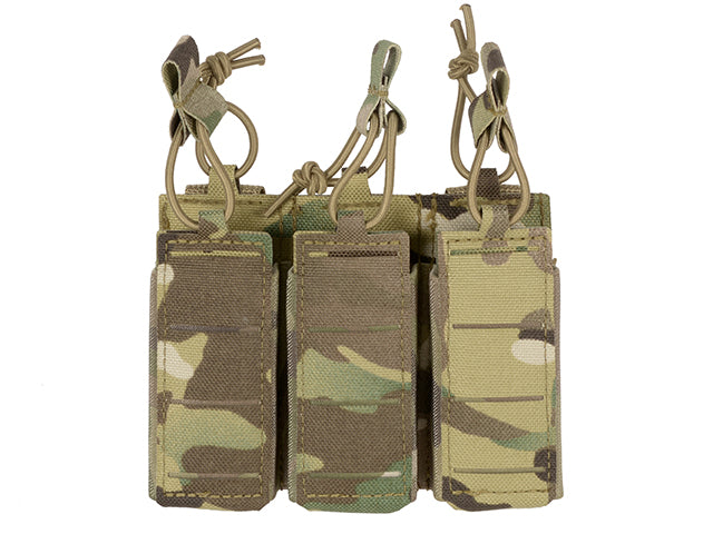 Triple Elastic Pistol Magazine Pouch Laser-cut - Multicamo