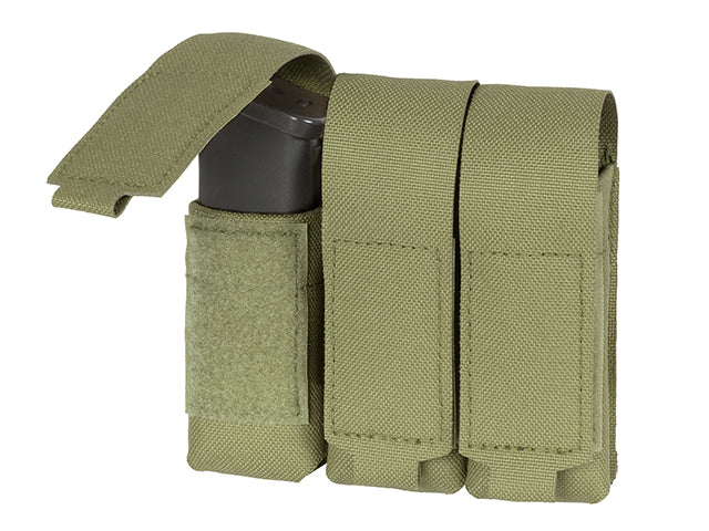 Triple Laser-Cut Pistol Magazine Pouch with Flap